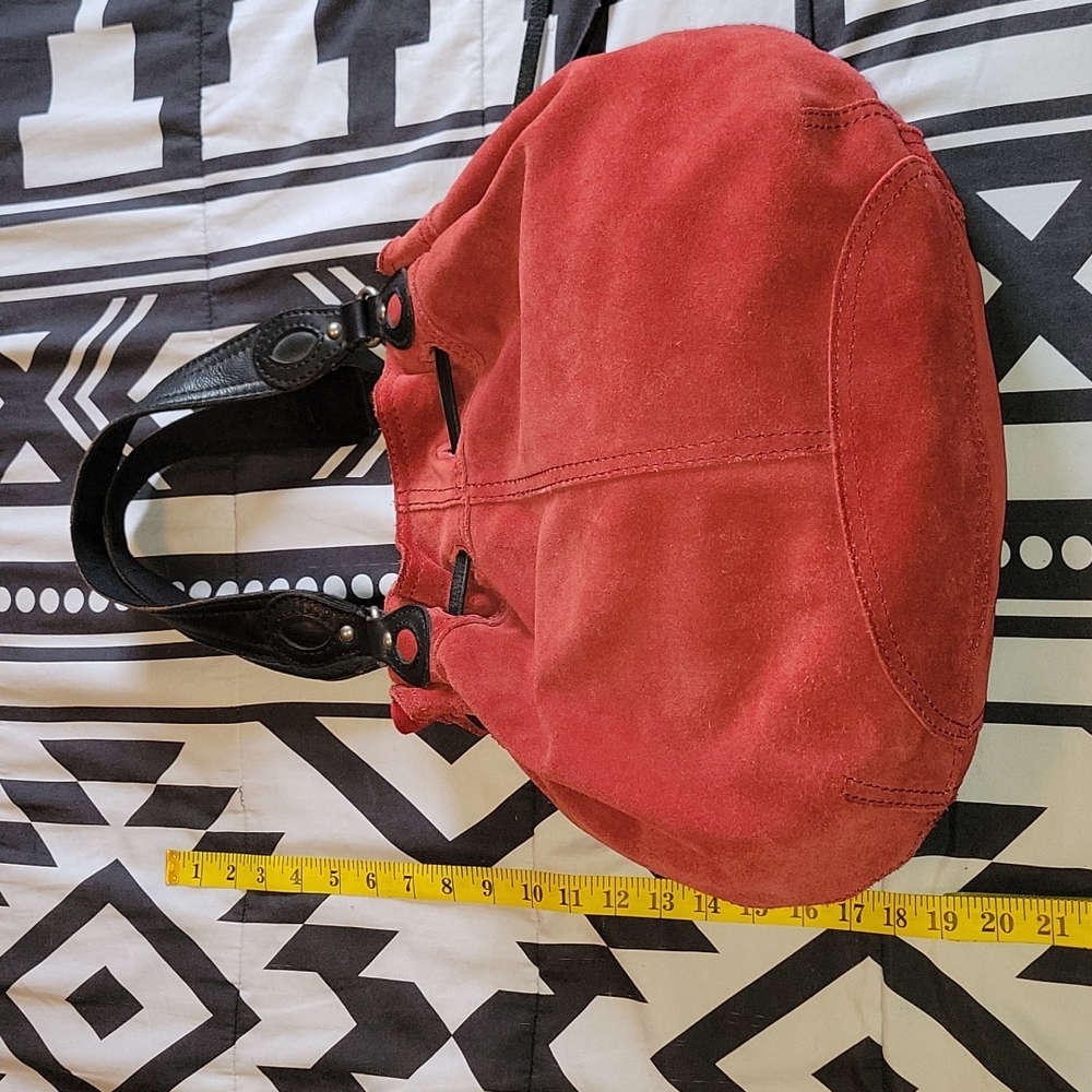 Lucky Brand Suede Leather Shoulder Bag - Picture 15 of 16